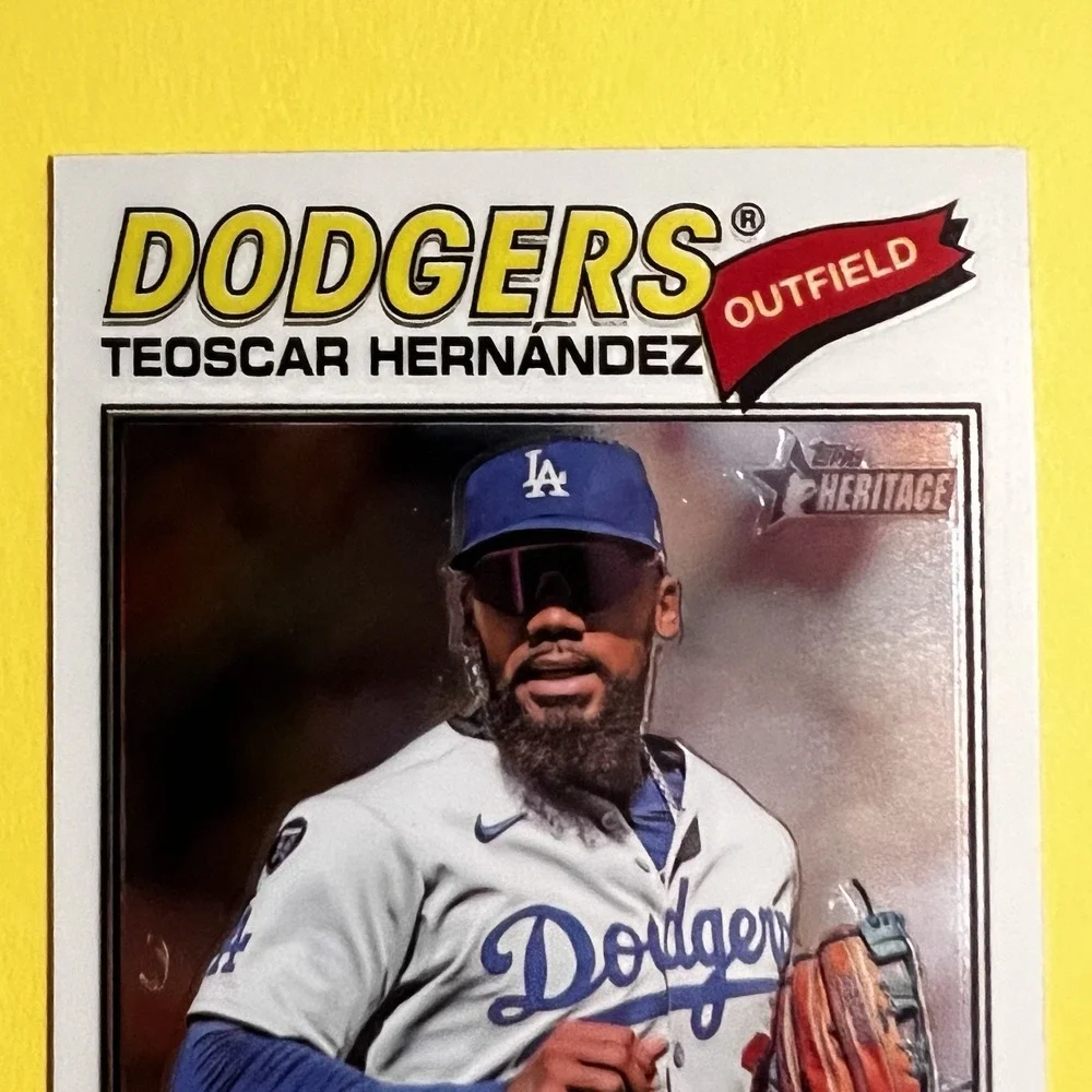 2026 Topps Heritage‎ Chrome Teoscar Hernandez #93 Dodgers